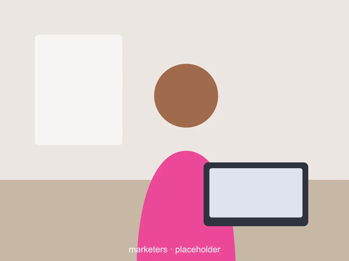 Marketer planning a social media campaign