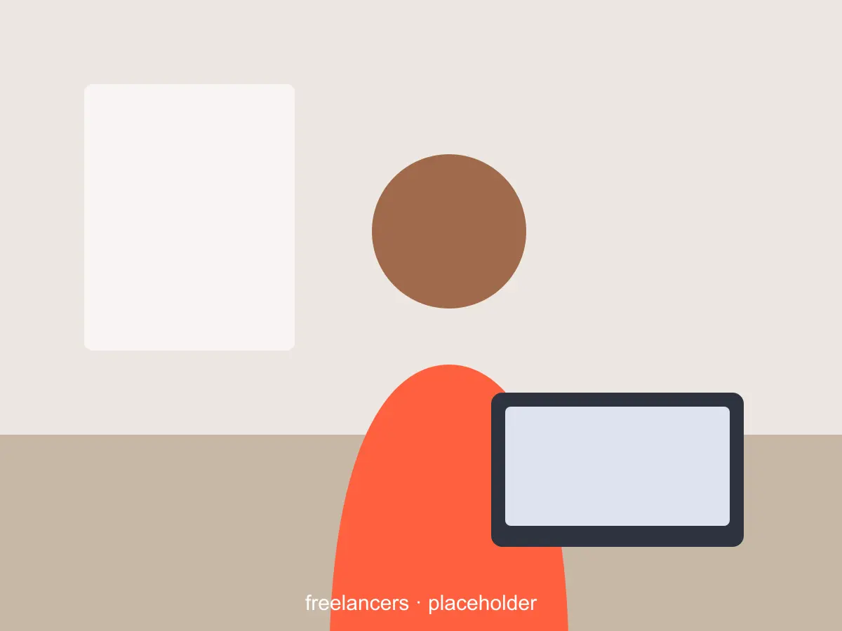 Freelancer preparing a client quotation on a laptop